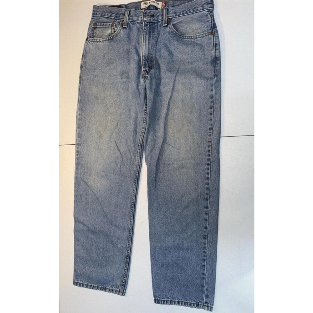 Levis 550 Jeans Mens 34x32 Blue Relaxed Fit Straight Leg Medium Wash Modern